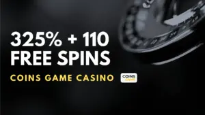 Coins Game Casino 325% + 110 Free Spins Welcome Bonus (Code YUMMY150)