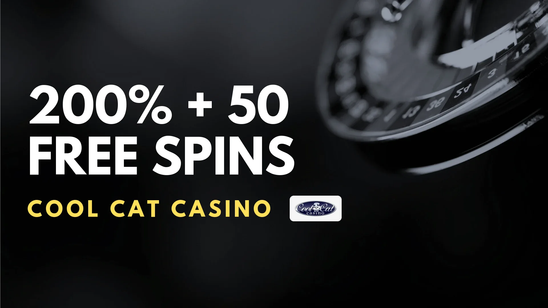 Cool Cat Casino 200% + 50 Free Spins