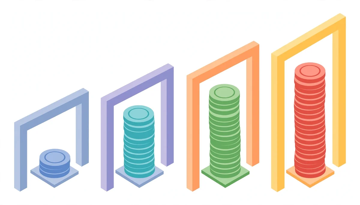 Jackpot City Casino Review 2 Jackpot City bonus multiplier progression through stacked poker chips and gates