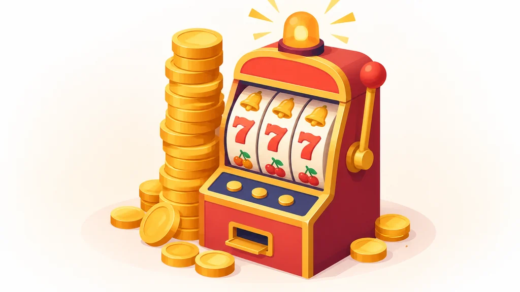 The Most Popular Casino Slot Machines 3 Tower of gold coins beside slot machine with beacon