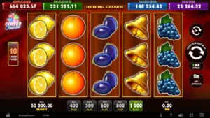 Shining Crown slot demo screenshot