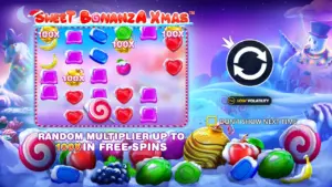 Sweet Bonanza Xmas slot demo screenshot