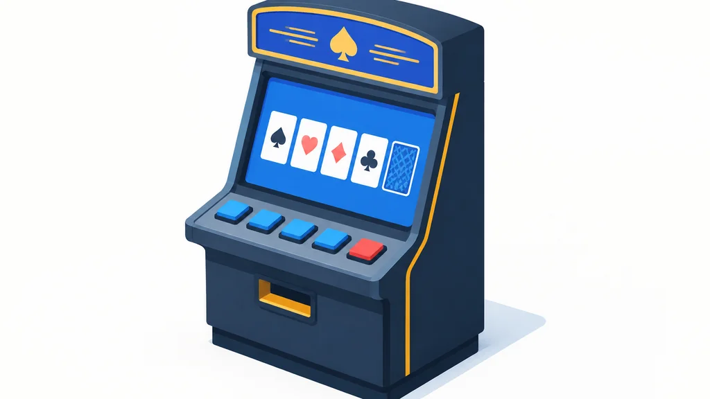 The Most Popular Casino Slot Machines 5 Video poker cabinet with playing cards on screen